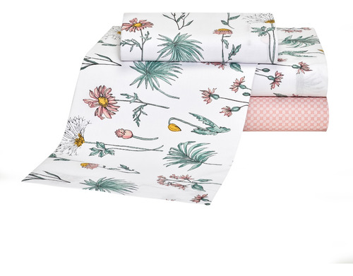 Imagen 1 de 10 de Juego De Sabanas Danubio Classic 2 ½ 144 Hilos Queen Size