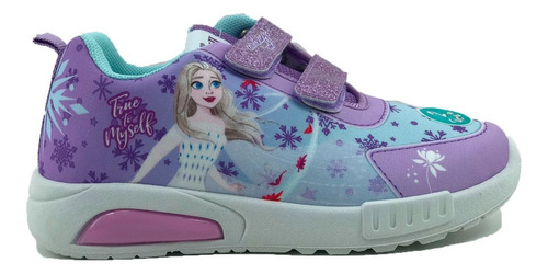 Zapatillas Footy Lifestyle Niña Frozen Violeta-celeste Cli