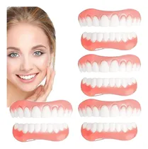Comprar 4* Próteses Profissionais De Silicone Brilhante Dentes Sets