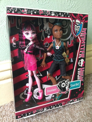 Monster High Muñeca Draculaura  Y Claw Wolf