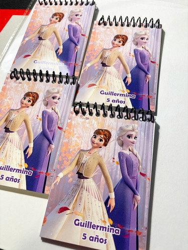 Frozen Elsa Libretitas Personalizadas 12 Unidades Recuerdito
