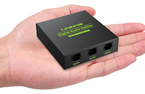 Original Splitter Optico Spdif Audio Digital Tv Divisor
