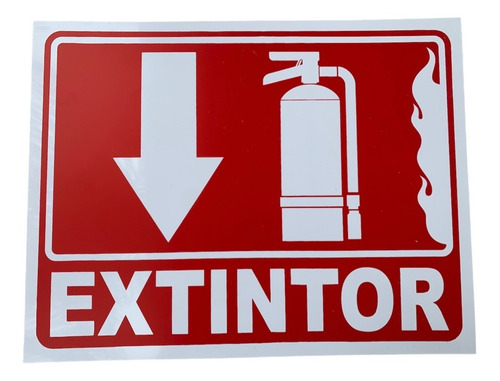 Señalamiento De Extintor De 35 X 27 Cm