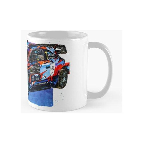 Taza Hyundai I20 Coupe Wrc 2021 Arte Del Automóvil Calidad P