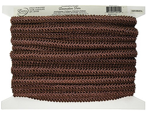 Adornos Cortados A Medida Alice Classic Woven Braid, Chocola