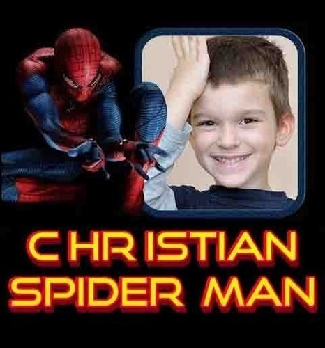 Foto Montaje De Spider Man Con 1 Nombre  Cumpleaños
