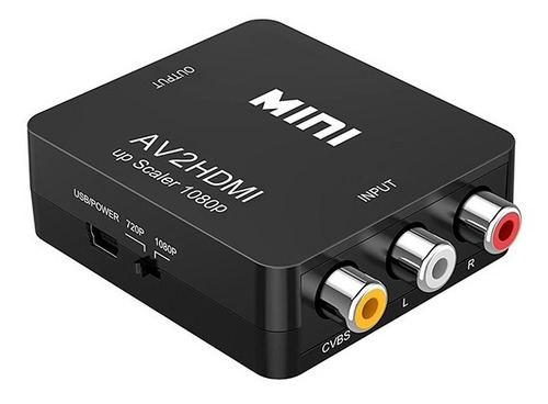 Adaptador O Mini Convertidor Rca A Hdmi (cvbs+audio)