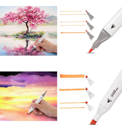 Paquete De 80 Bolígrafos De Colores, Rotuladores De Doble Pu