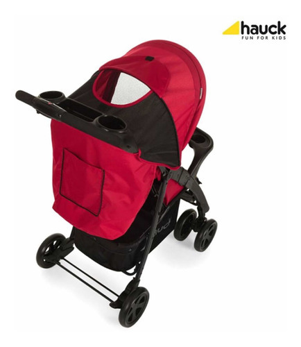 Carriola Hauck Shopper Neo Ii Plegable A Una Mano Color Rojo Color del chasis Negro