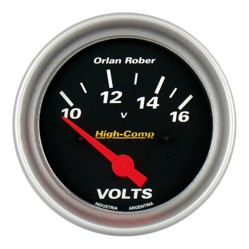 Voltimetro 12v Orlan Rober High Comp 66mm