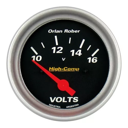 Voltimetro 12v Orlan Rober High Comp 66mm