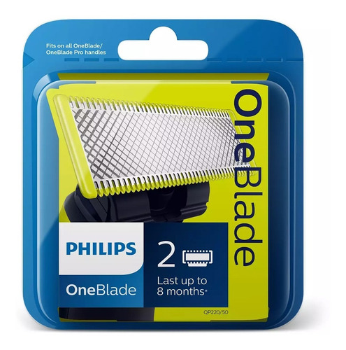 Imagen 10 de 10 de Repuesto De Cuchillas Philips One Blade X2 Qp220/50