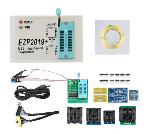 Ezp2019+ Programador Usb + Accesorios Eeprom 24 25 93 Bios