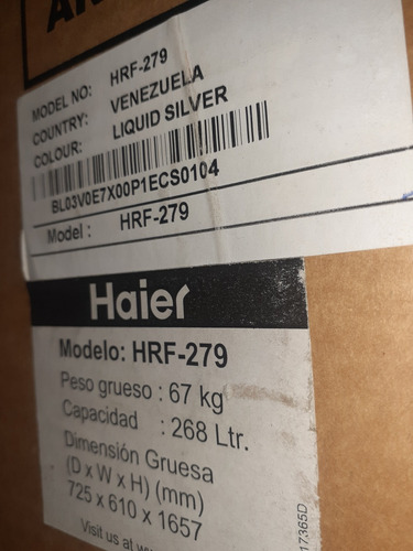 Nevera Haier Hrf 279 