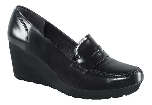 Zapatos Dama Plataforma Comoda Negros Msi