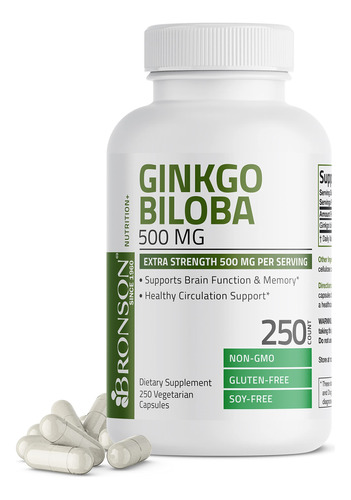 Bronson Ginkgo Biloba 500mg Extra Strength 500mg Por Porcion