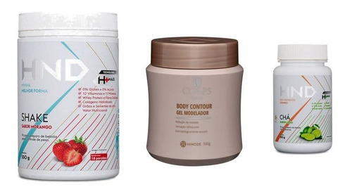 Kit Combo Seca Barriga Shake + Gel Corps + Chá Limão Hinode