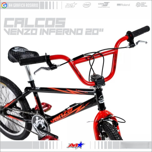 Calcos Venzo Inferno Bmx Freestyle 20 