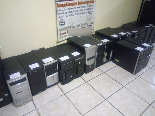Lote 10 Computadores D Core Varios Modelos 2gb Ddr 2 Hd 80 (Usado)