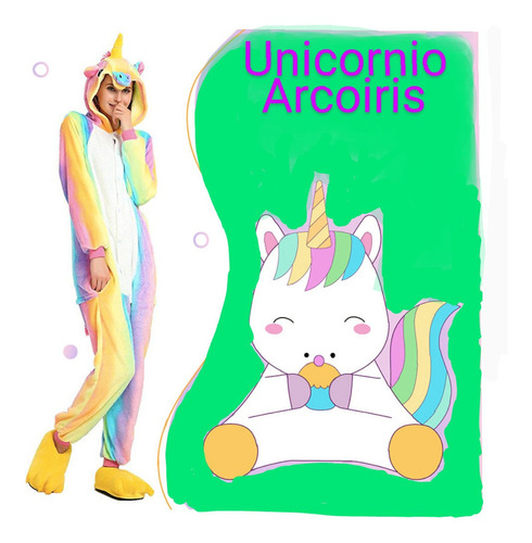 Pijama Kigurumi Unicornio Arcoiris