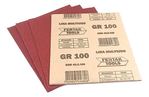 Kit 10x Lixas Multiuso - 150 - Fertak 405150
