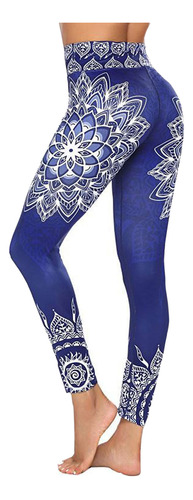 Leggins De Entrenamiento Con Estampado Q Para Mujer, Fitness