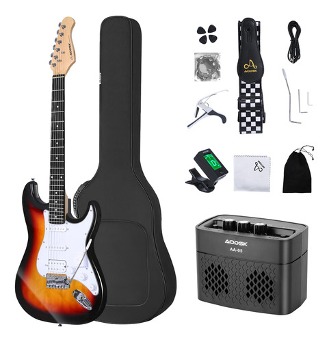 Aodsk Guitarra Electrica Con Amplificador Para Principiantes