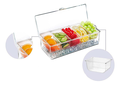Juego De Bandejas Para Servir Con Hielo, Contenedor Duradero