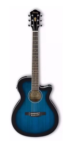 Guitarra Electro Acústica Ibanez Aeg8e Tbs Blue Sunburst 