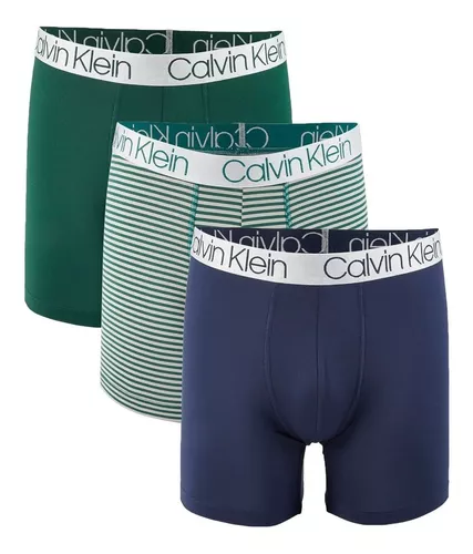 Kit 3 Cuecas Calvin Klein Boxer Brief Microfibra Sem Costura