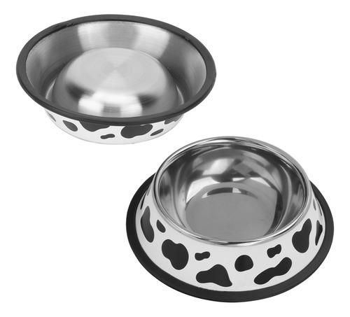 Cuenco Redondo Para Mascotas De Acero Inoxidable De 15 Cm De