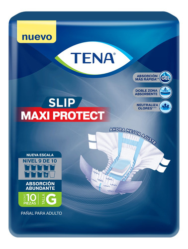 Pañales para adultos descartables Tena Slip Maxi Protect G x 10 u