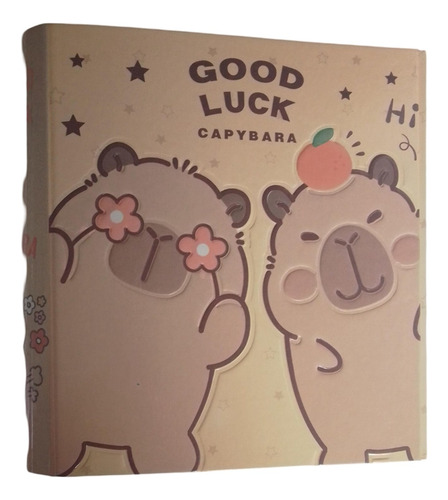 Carpeta Escolar 3 Aros 3x40 Capibara Carpincho Animales Cute Surtido