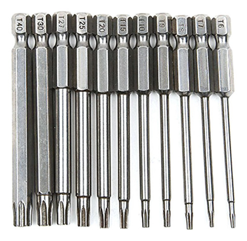 Juego De Destornilladores Torx Hexagonales De Acero S2 De 75