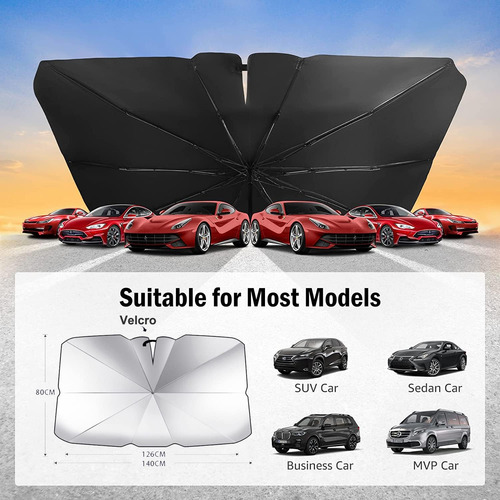 Coche Parasol Cubre Sol Plegable Para Parasoles Automovil