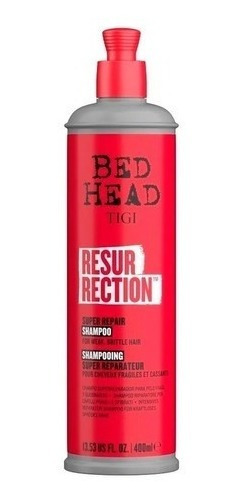 Imagen 1 de 1 de Tigi Bed Head Resurrection Shampoo Repair Pelo Dañado 400ml