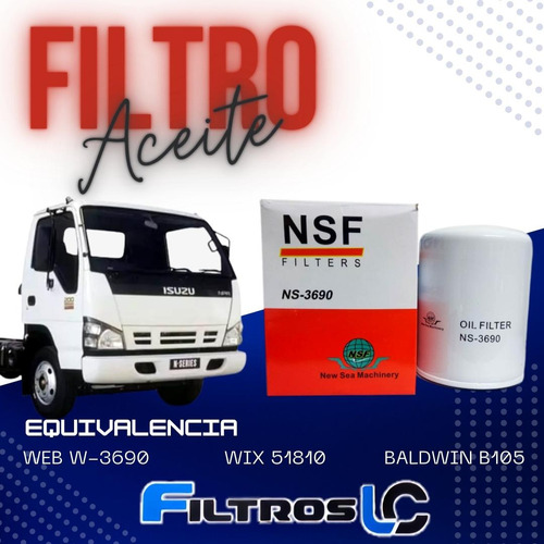 Filtro De Aceite Izusu Npr Fvr Encava 51810 / 3690