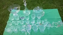 Comprar Hermoso Lote Cristalería Copas Campana Ponchera Lico Tallada