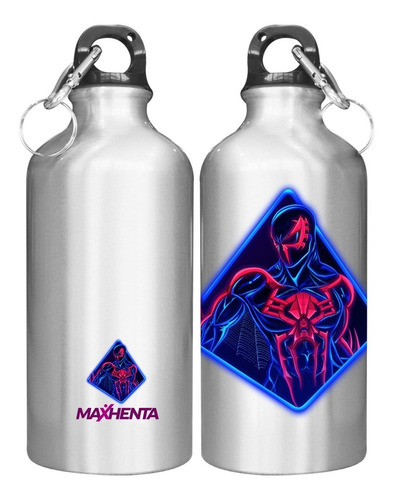 Botella Para Agua De Aluminio Spiderman 2099 De 600ml