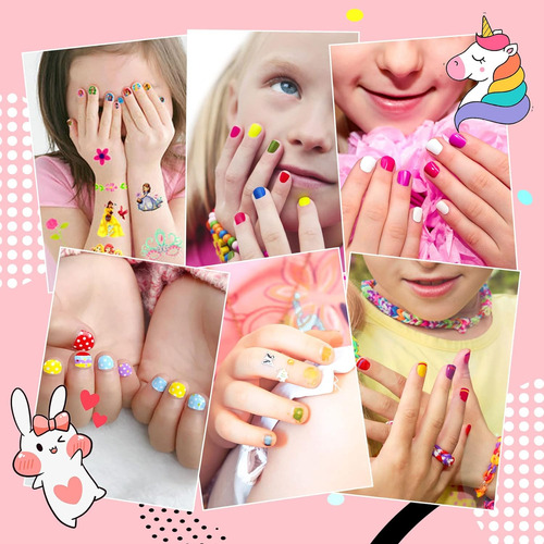 Esmalte De Uñas Para Niños, Mini Juego De Esmaltes De Uñas P