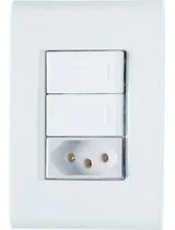 Comprar Cj Duplo Paralelo + Tomada 20a Branco 4x2 - Tramontina Liz