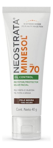 Protetor Solar Facial Neostrata Control Pele Negra Fps70