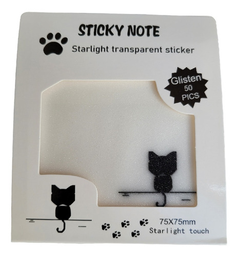 Posit Transparentes Diseños, Notas Adhesivas  Sticky Note