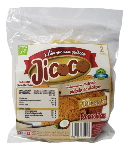 Galleta Nutritiva Sabor Coco-horchata Premium