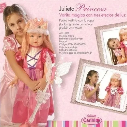Muñeca julieta princesa cariñito hot sale