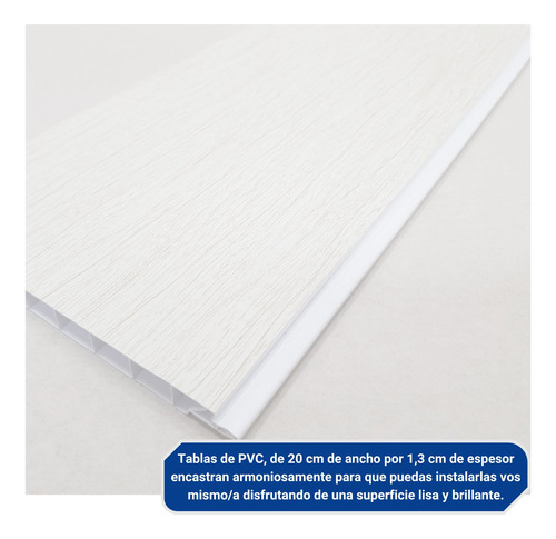 Cielorraso Pvc Machimbre Revestimiento Cipres Placa X 4 Mts