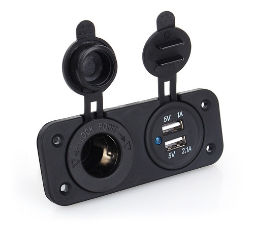 Cargador De Coche Con Conector Usb Dual Para Encendedor De C