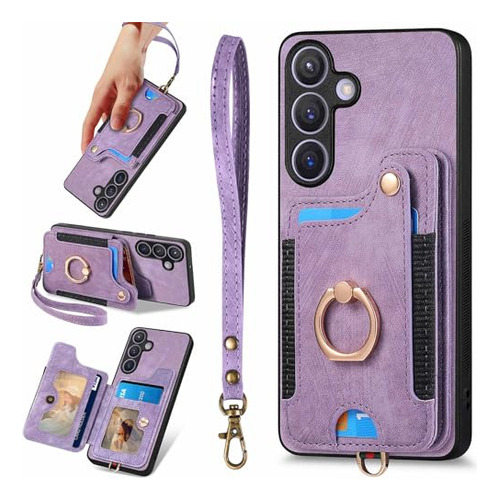 Funda Para Galaxy S24 Plus Morado Piel