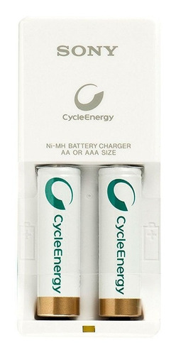 Imagen 1 de 5 de Cargador Pilas Aa/aaa Sony + 2 Baterias Aa 1000mah Original