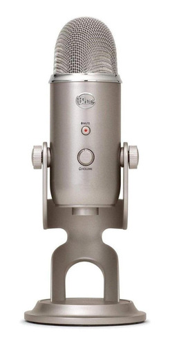 Micrófono Blue Yeti Profesional Streaming Grabacion Silver 